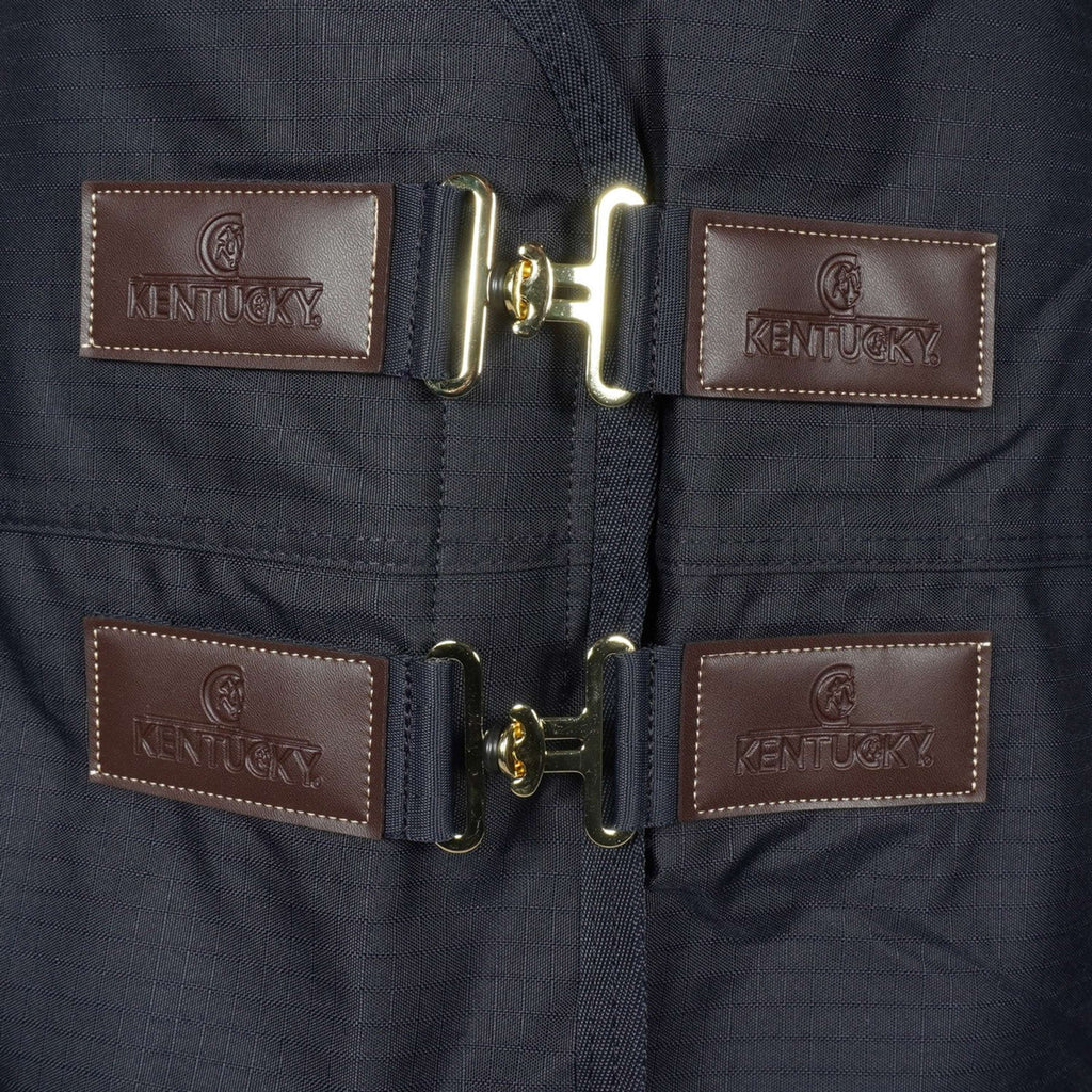 Kentucky Turnout Rug All Weather Quick Dry Fleece with Neck 150g Navy