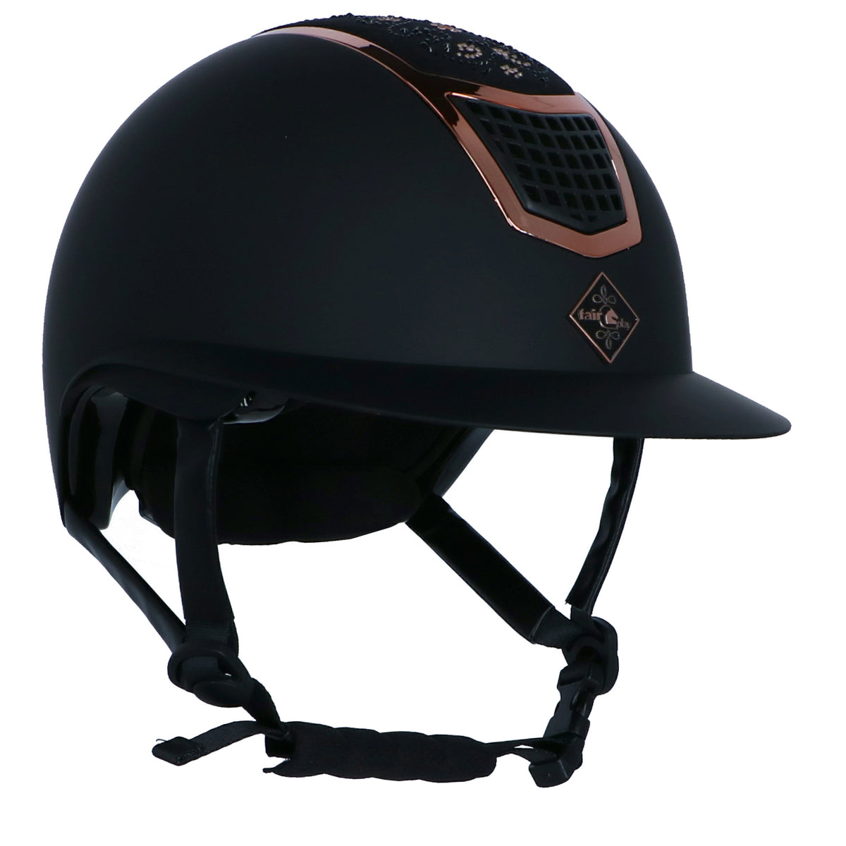 Fair Play Cap Quantinum Chic Rosegold Wide Visor Zwart