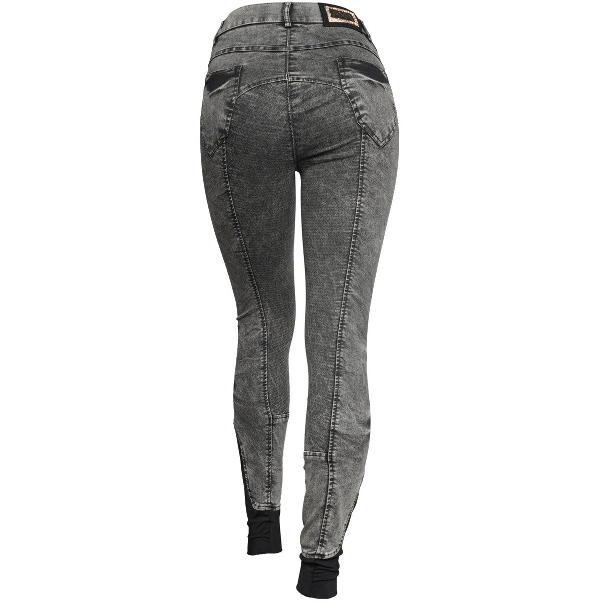 Harry's Horse Rijbroek Denim Jaruco Full Grip Jet Black