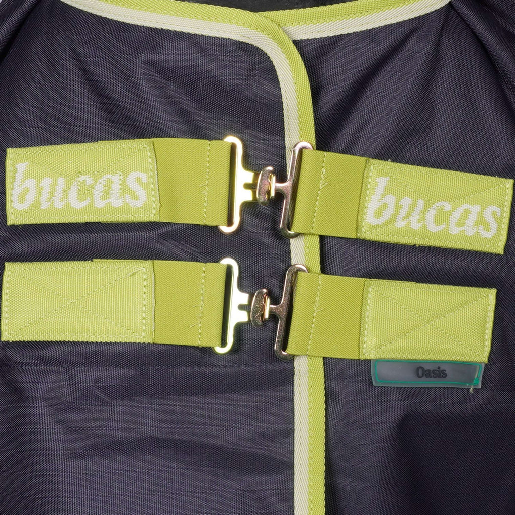 Bucas Oasis Turnout Neck 200g Dark Grey/Lime