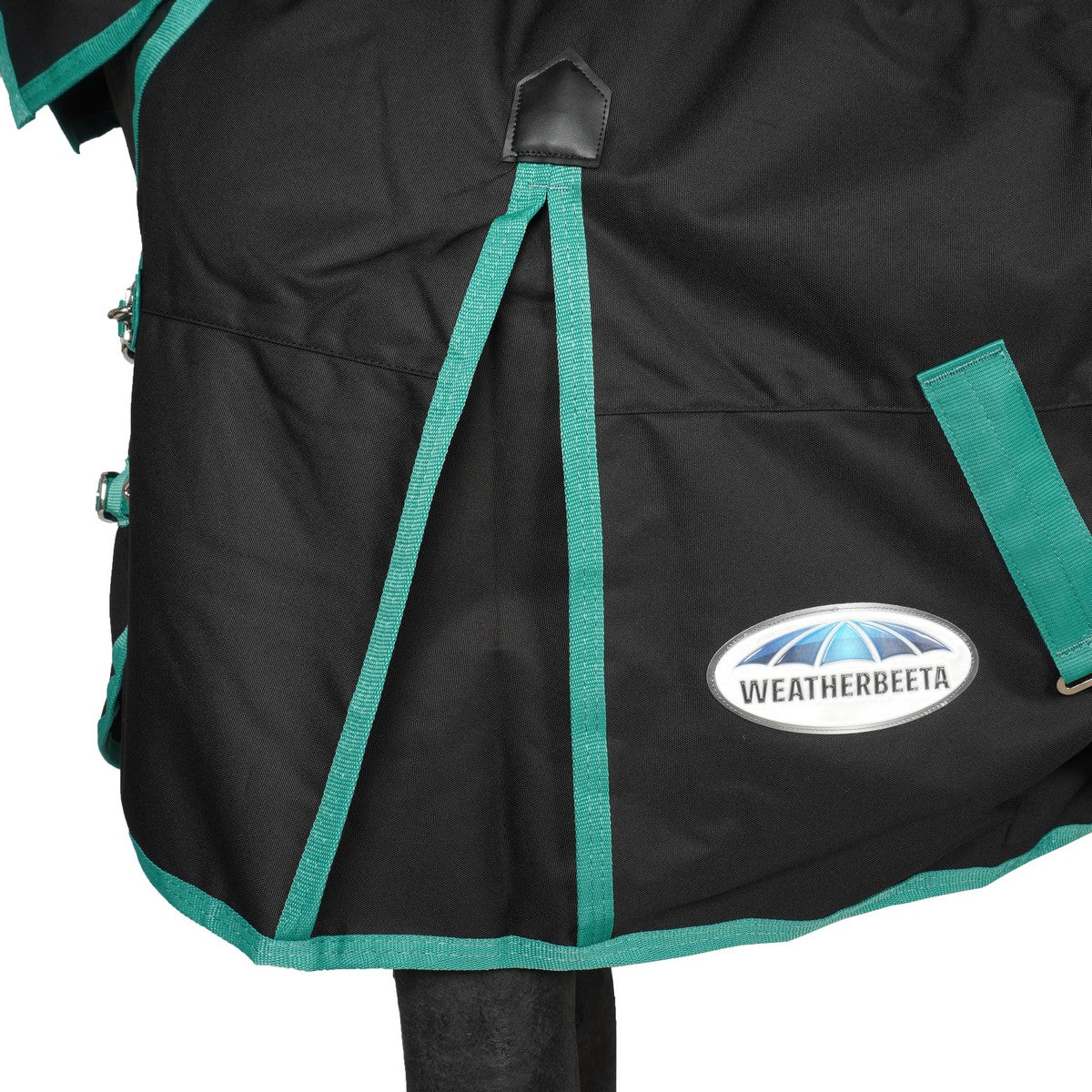 Weatherbeeta Regendeken Combo Neck Lite Plus 900d Black/Bottle Green