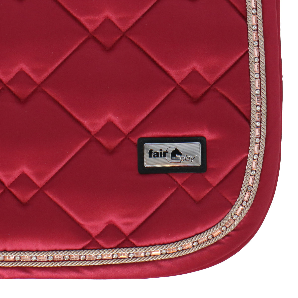 Fair Play Zadeldekje Azuryt Ceramic Rosegold Dressuur Burgundy