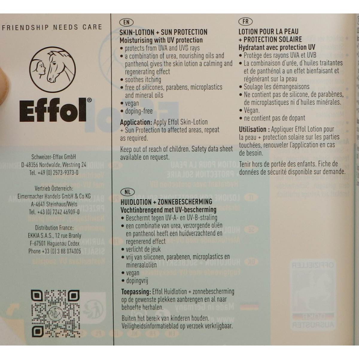 Effol Skin-Lotion + Sun Protection