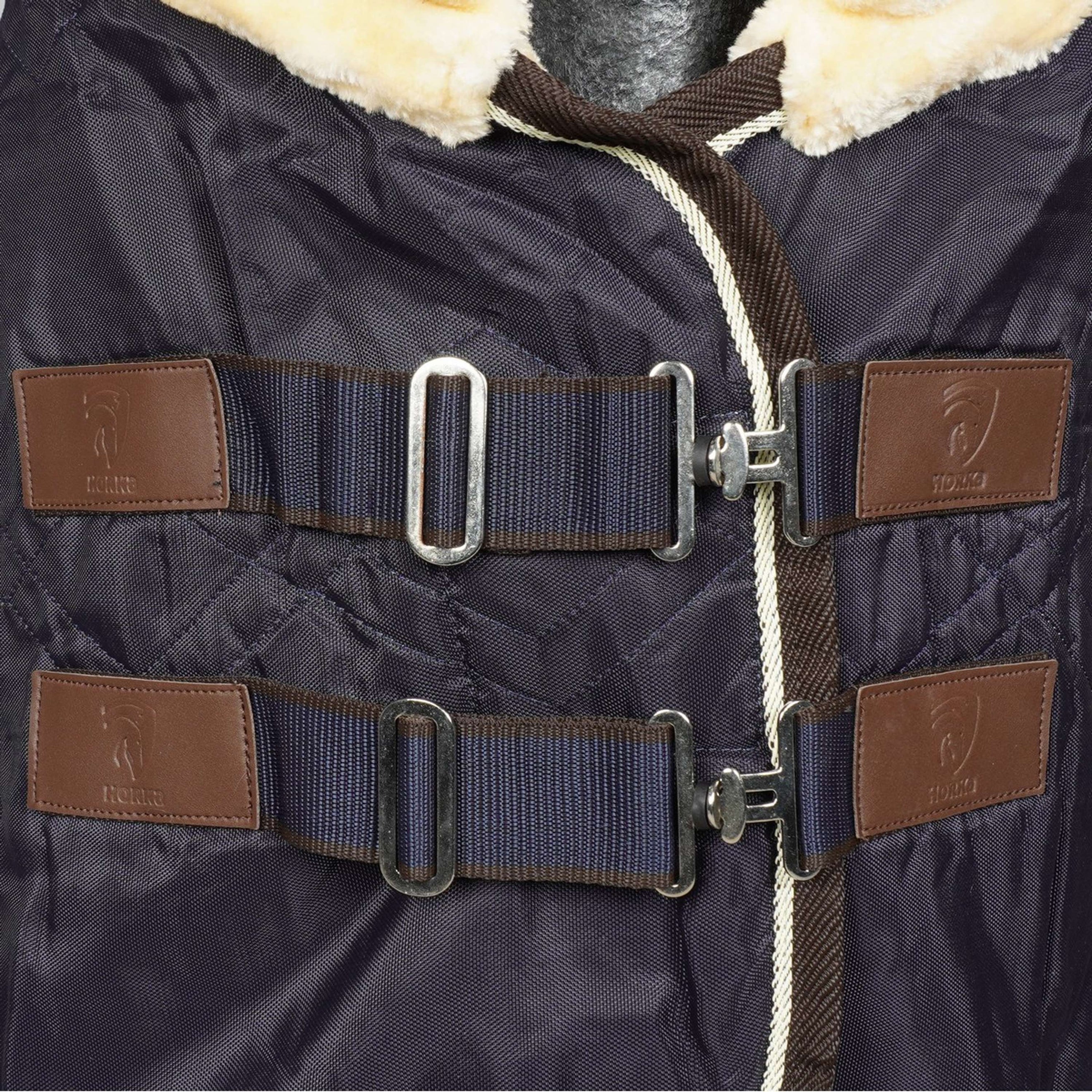 HORKA Staldeken Luxe met Kraag Blauw HORKA Staldeken Luxe met Kraag Blauw