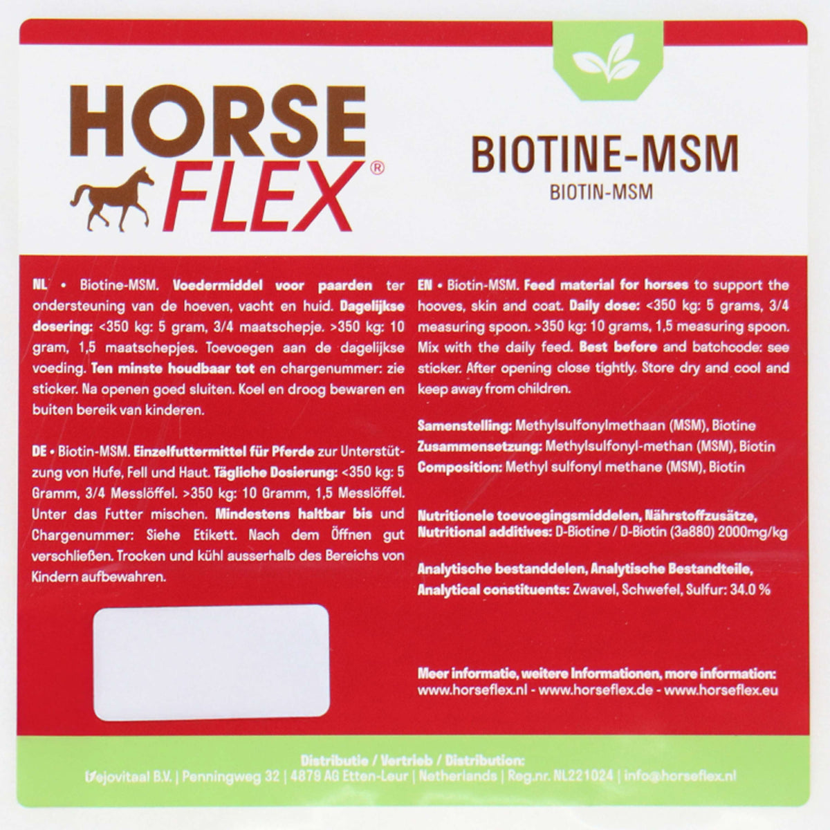 HorseFlex Biotine-MSM Navul