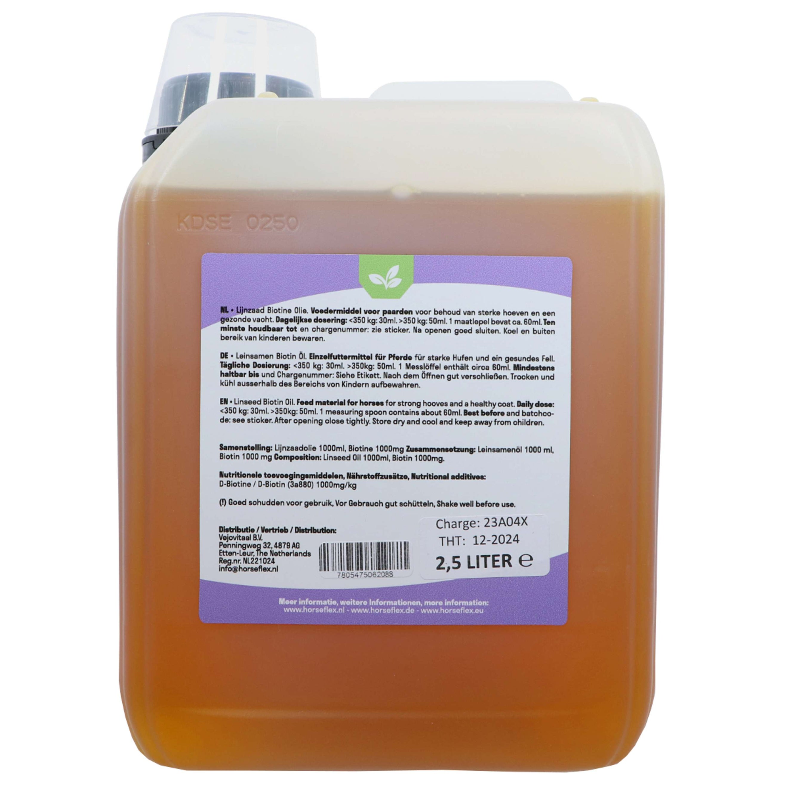 HorseFlex Lijnzaad Biotine olie