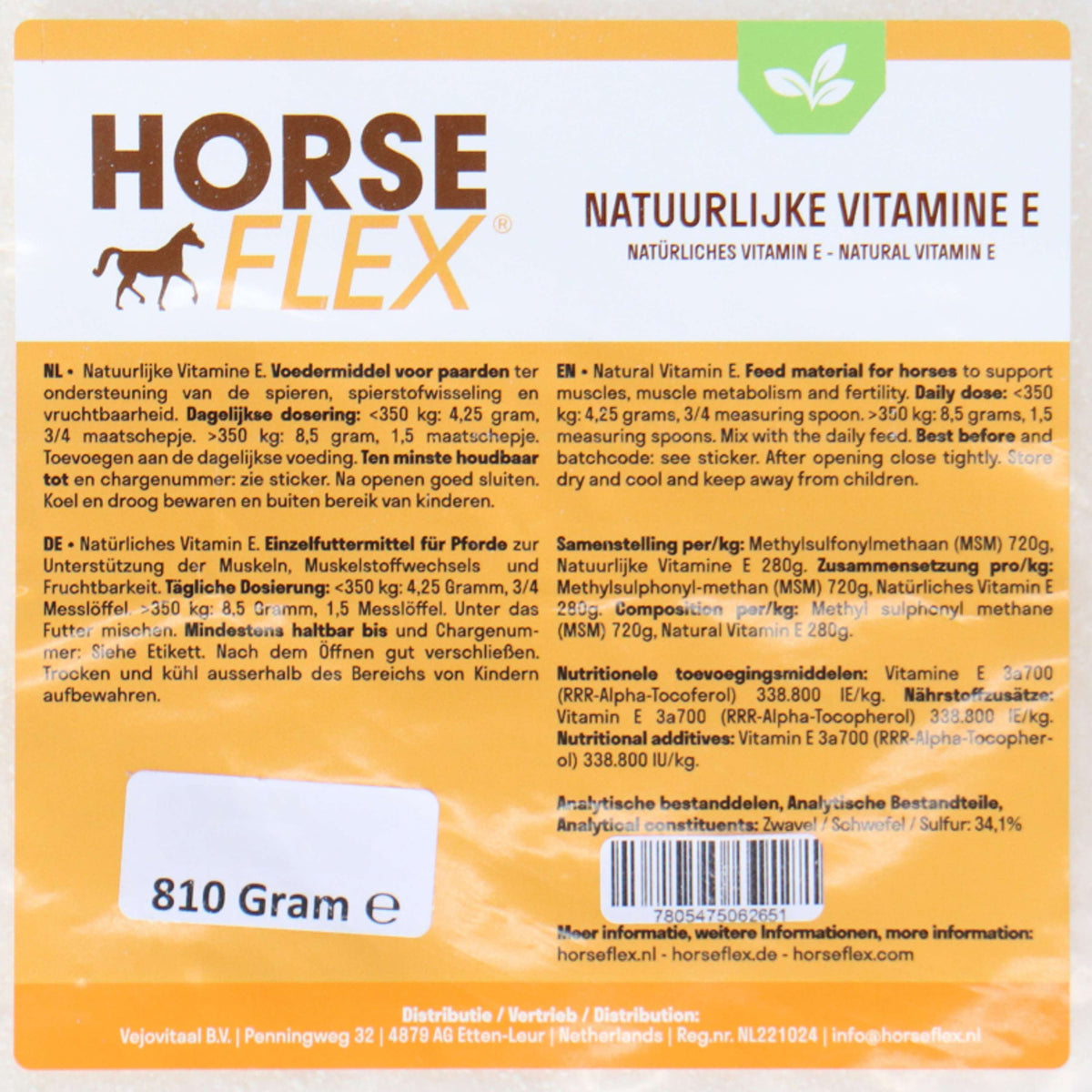 HorseFlex Natuurlijke Vitamine E Navul