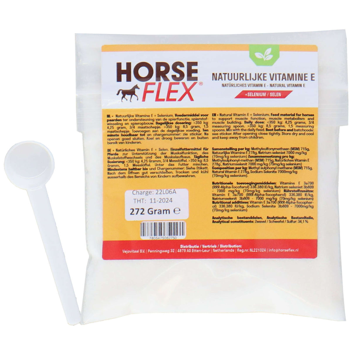 HorseFlex Natuurlijke Vitamine E + Selenium Navul