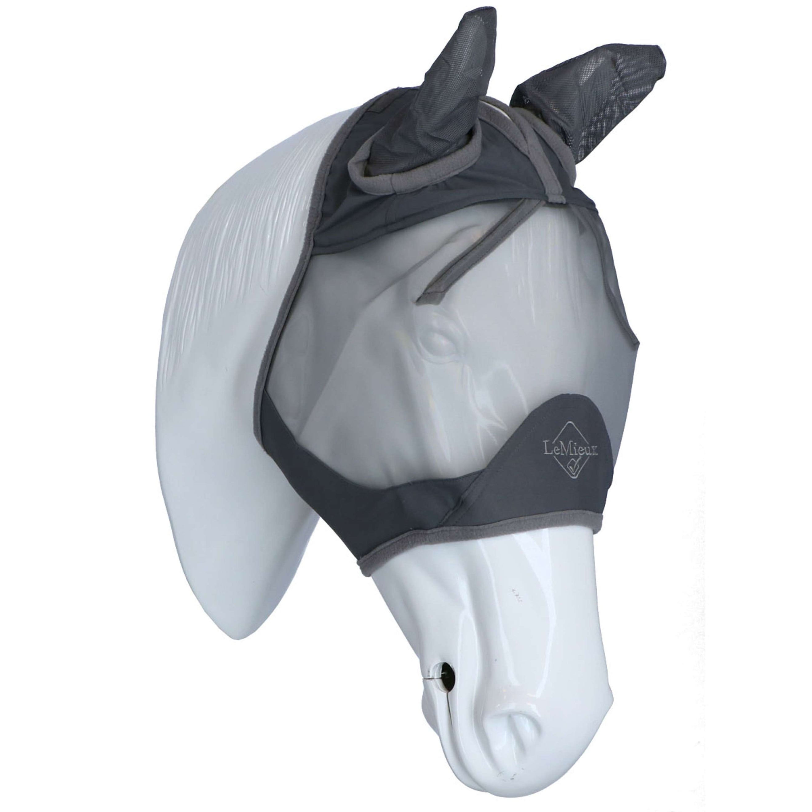 LeMieux Vliegenmasker ArmourShield Pro Half Grijs LeMieux Vliegenmasker ArmourShield Pro Half Grijs