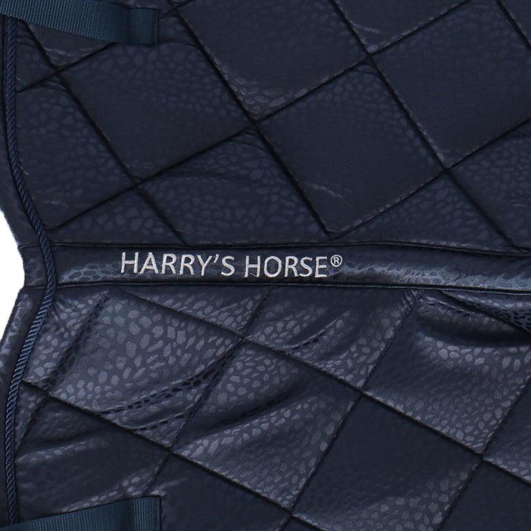 Harry's Horse Zadeldekje Reverso Leopard Veelzijdigheid Navy