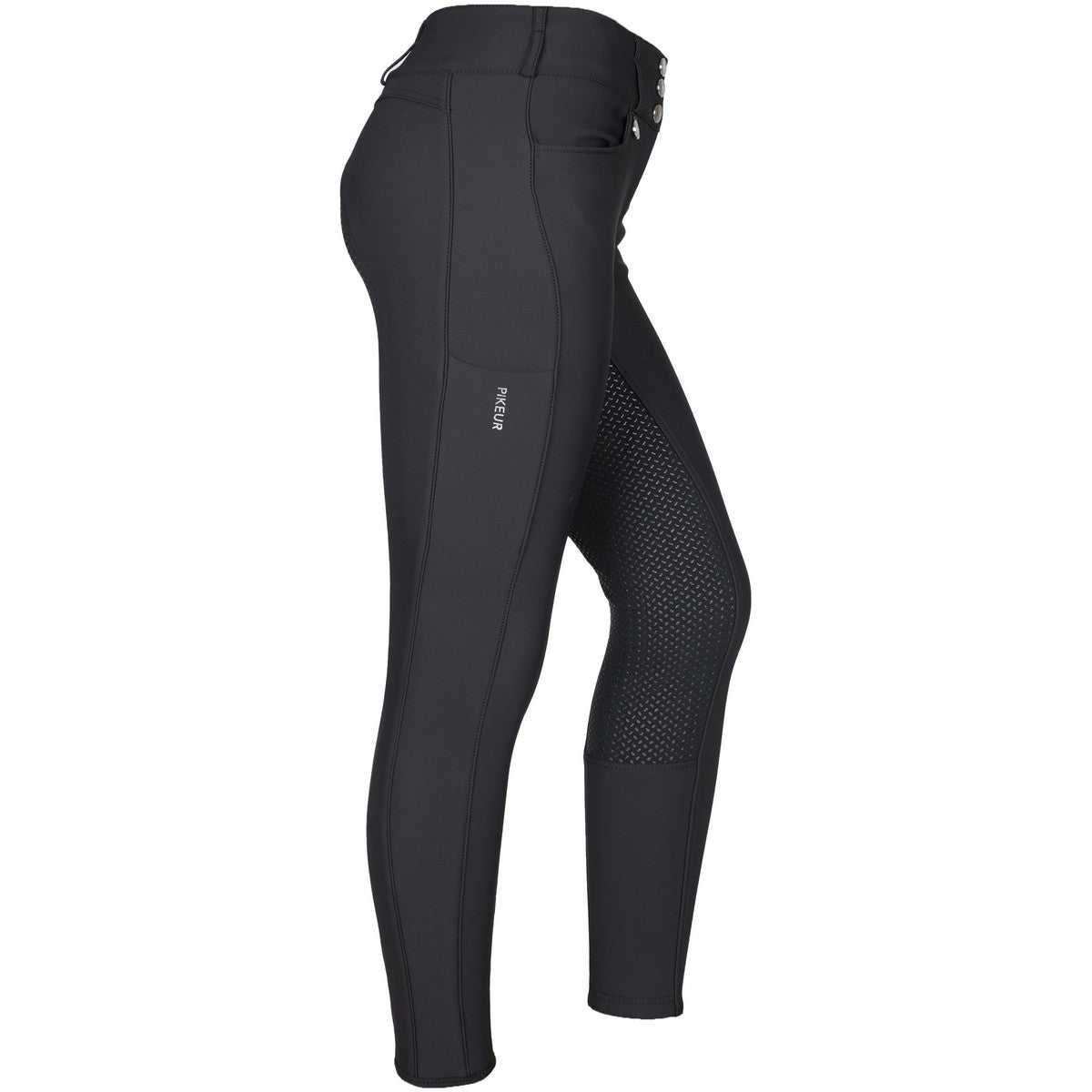 Pikeur Rijbroek Candela Softshell Full Grip Zwart