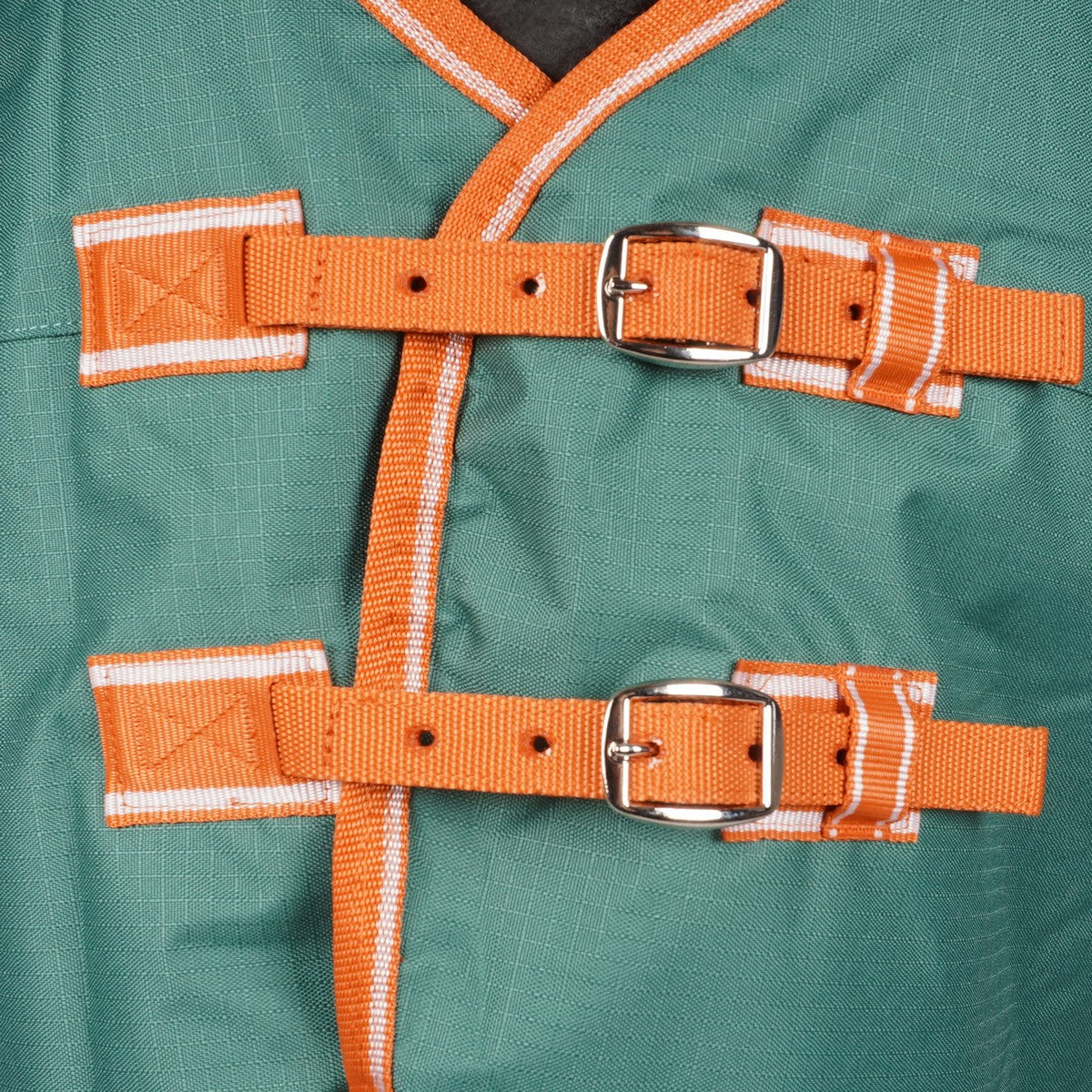 Weatherbeeta Winterdeken Comfitec Tyro Combo Neck Lite Plus Green/Burnt Orange/White