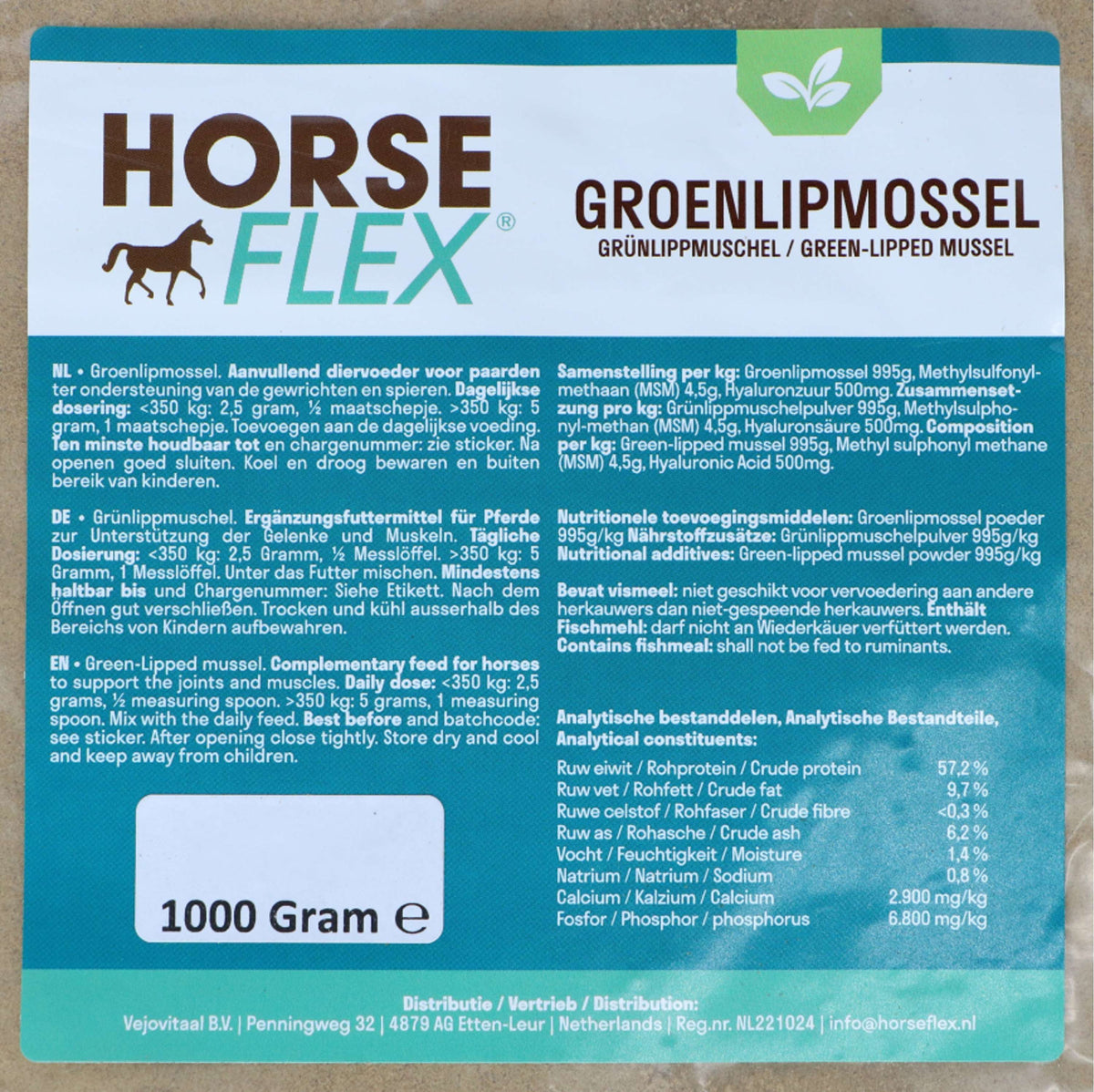 HorseFlex Groenlipmossel Navulling