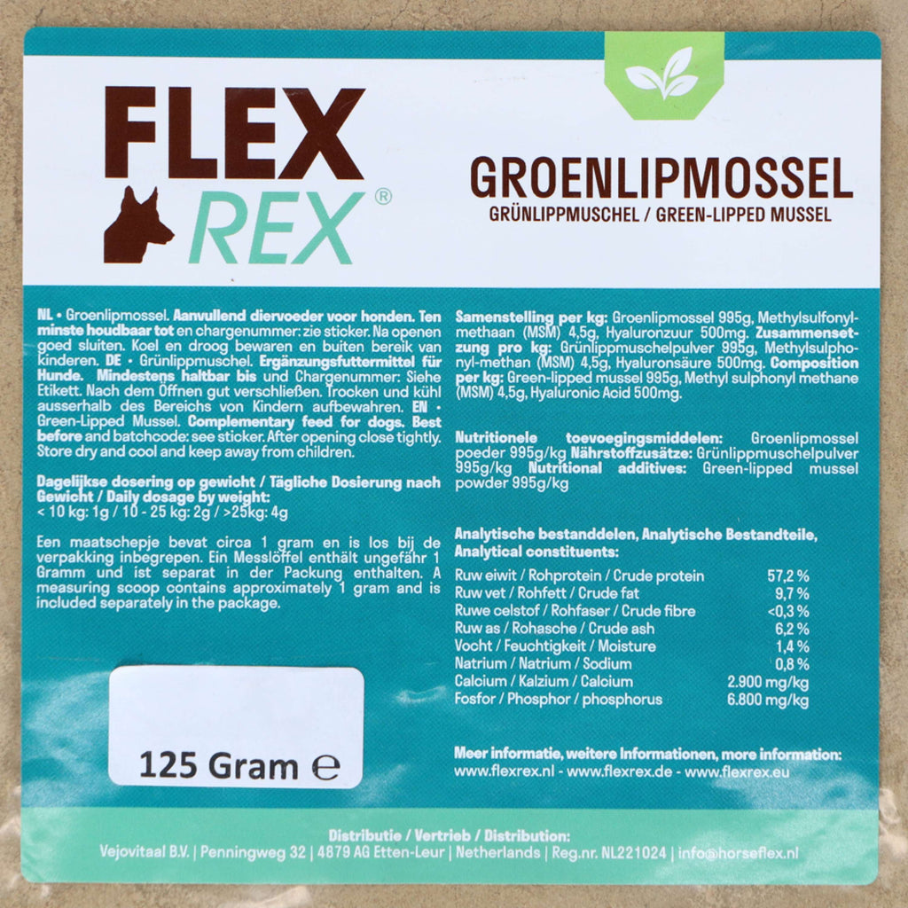 Flexrex Groenlipmossel poeder Navul