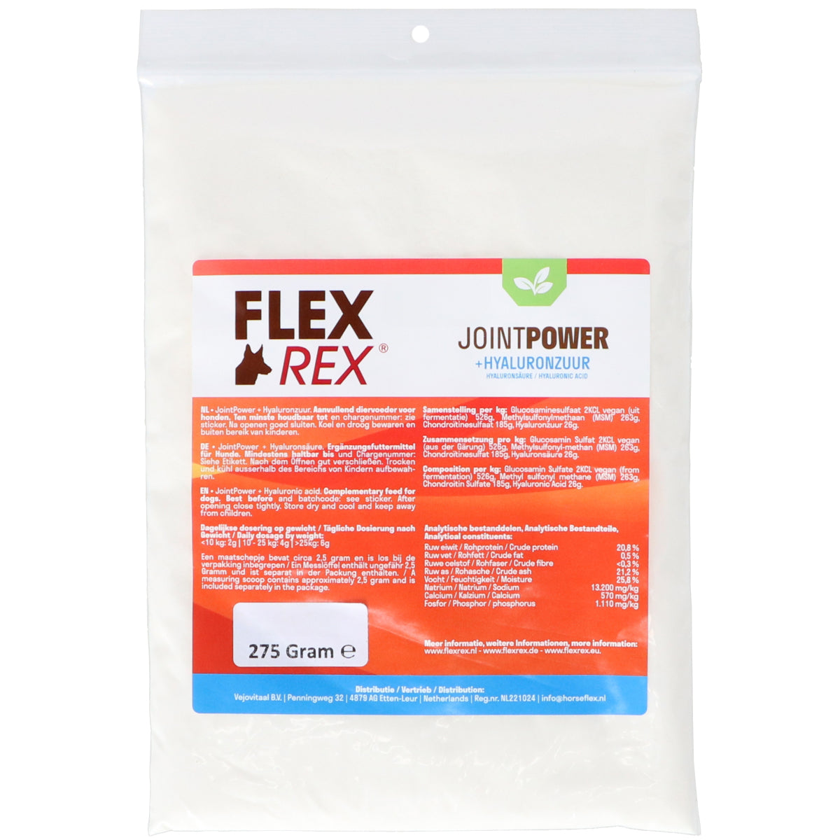 Flexrex JointPower + Hyaluronzuur Navul