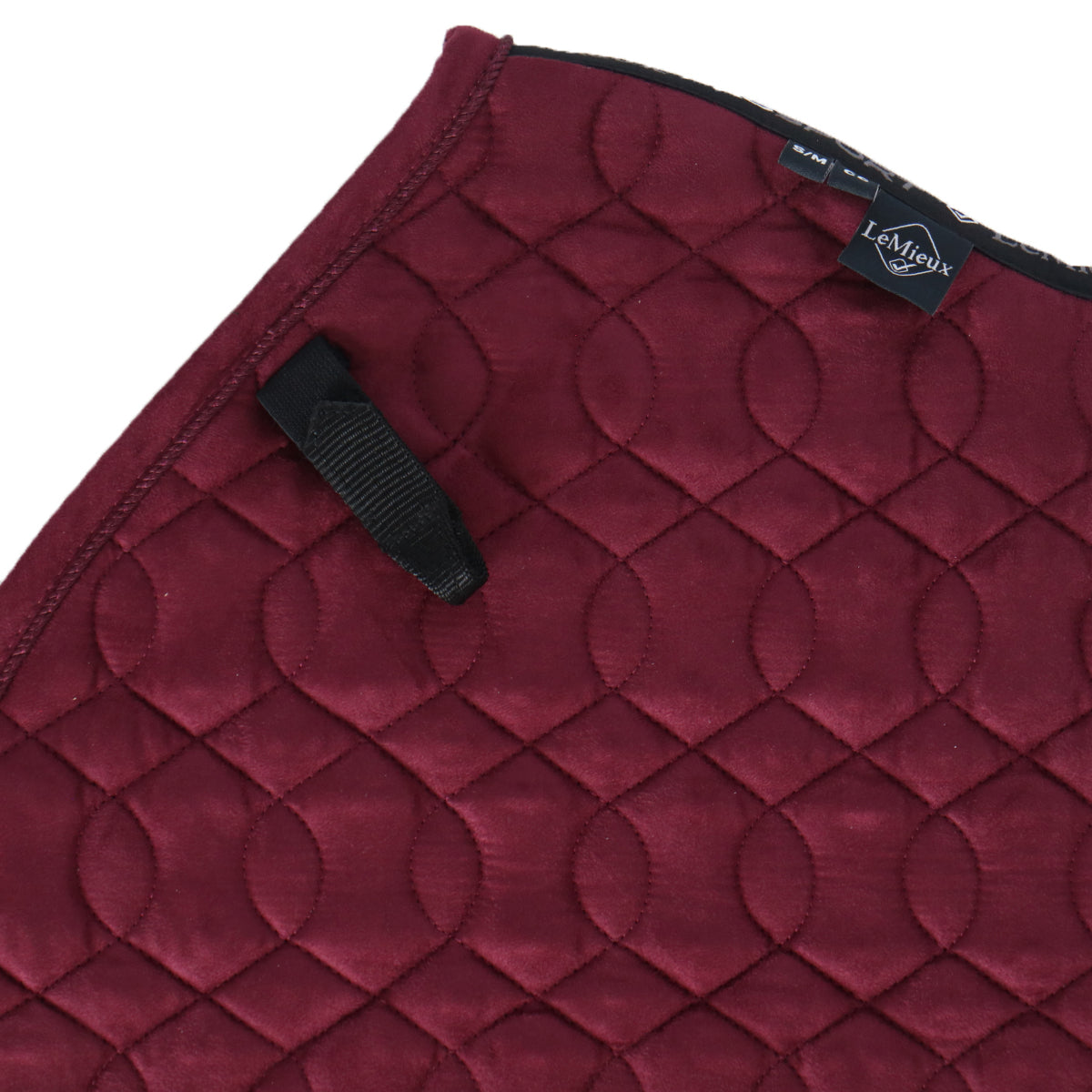 LeMieux Zadeldekje Crystal Suede Springen Burgundy