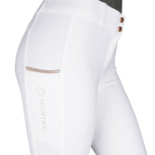 Montar Rijbroek MoSierra Highwaist Full Grip Wit