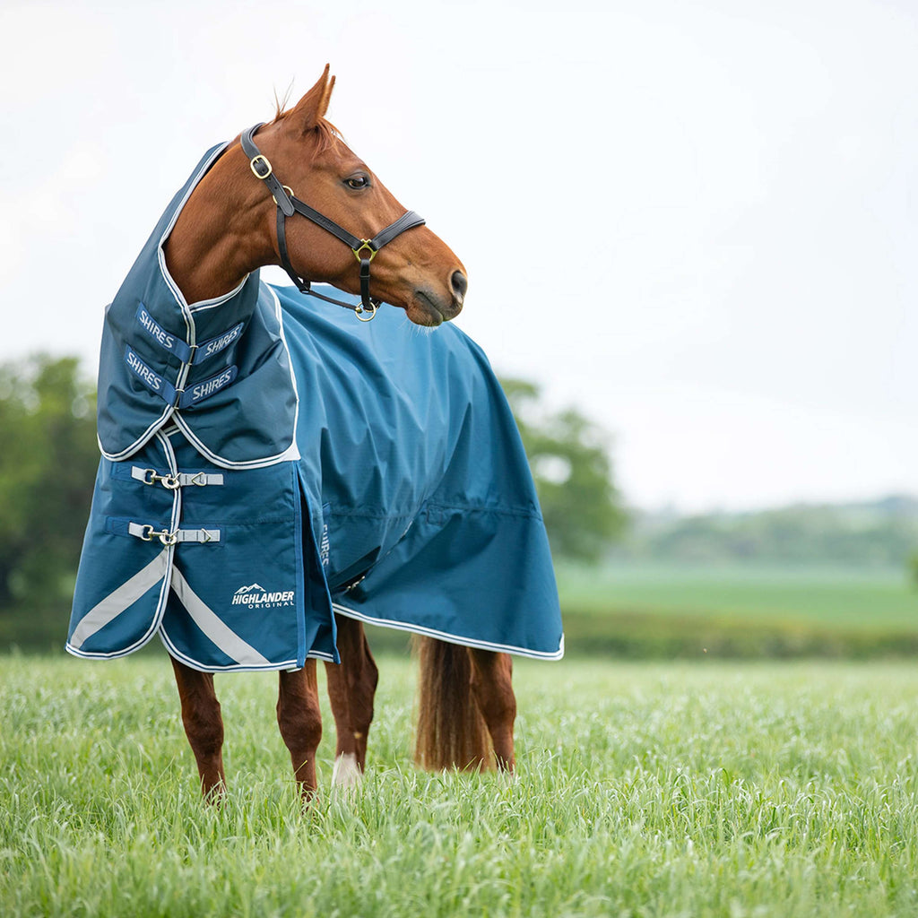 Shires Regendeken Original 50 Turnout met Hals Oceaan