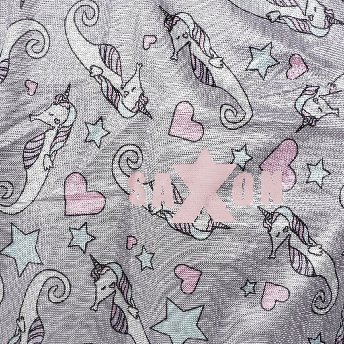 Saxon Vliegendeken Mesh Combo Neck Sea Unicorn Print