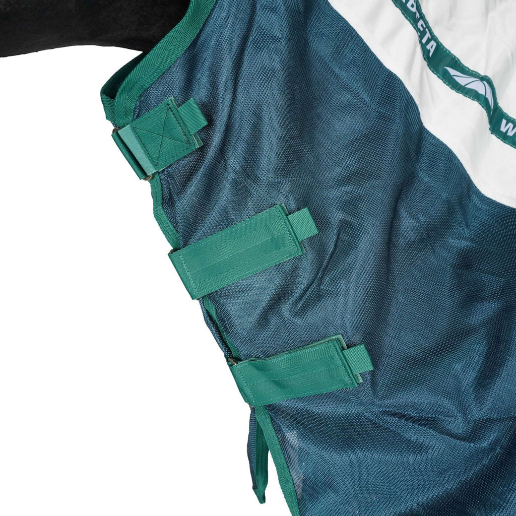 WeatherBeeta Vliegendeken ComFiTec Green-Tec Airflow Mesh Combo Neck White/Dragonfly Blue