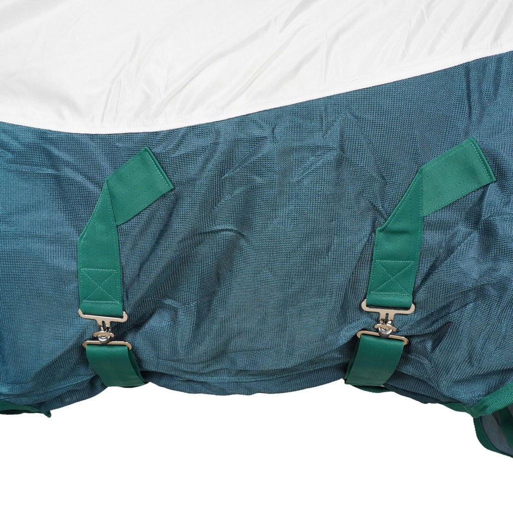 WeatherBeeta Vliegendeken ComFiTec Green-Tec Airflow Mesh Combo Neck White/Dragonfly Blue