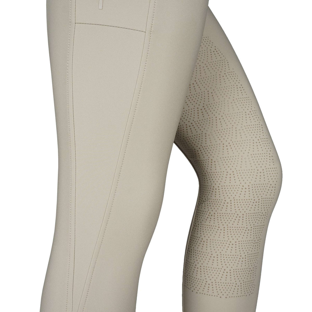 Rebel Rijbroek Highwaist Thigh Pocket Full Grip Beige