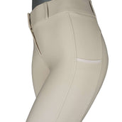 Rebel Rijbroek Highwaist Thigh Pocket Full Grip Beige