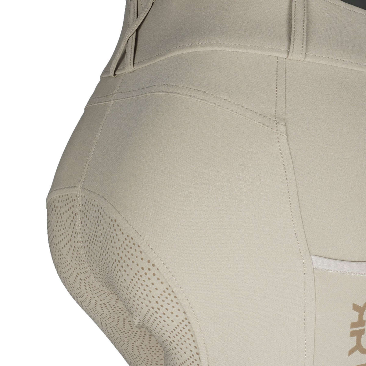 Rebel Rijbroek Highwaist Thigh Pocket Full Grip Beige