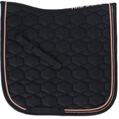 HKM Zadeldekje Rosegold Glamour Dressuur Zwart/Rosegoud