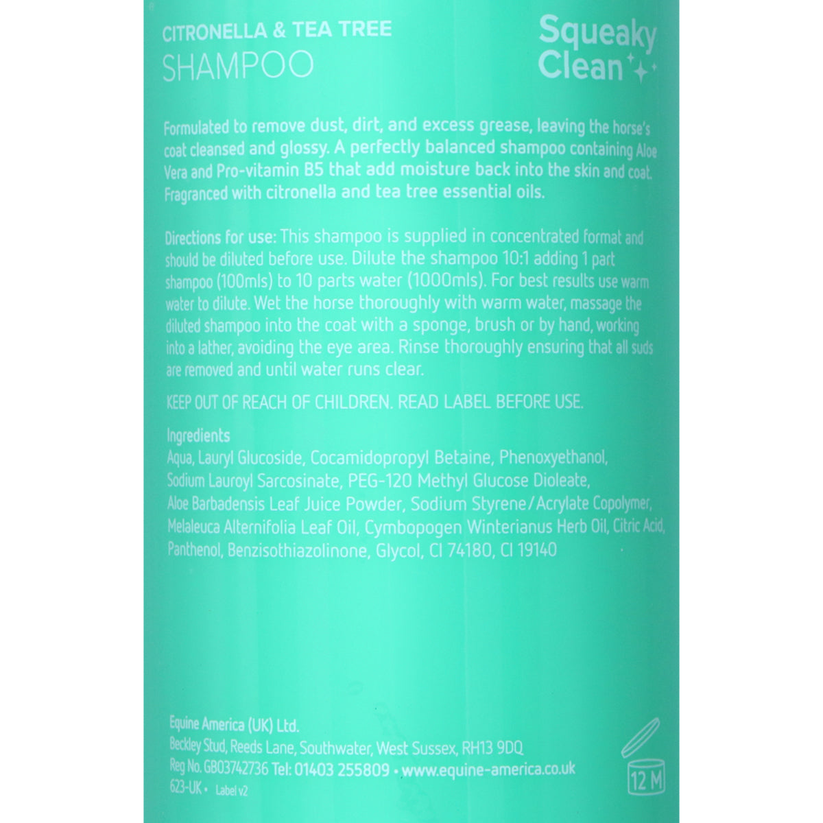 Equine America Shampoo Citronella & Tea Tree