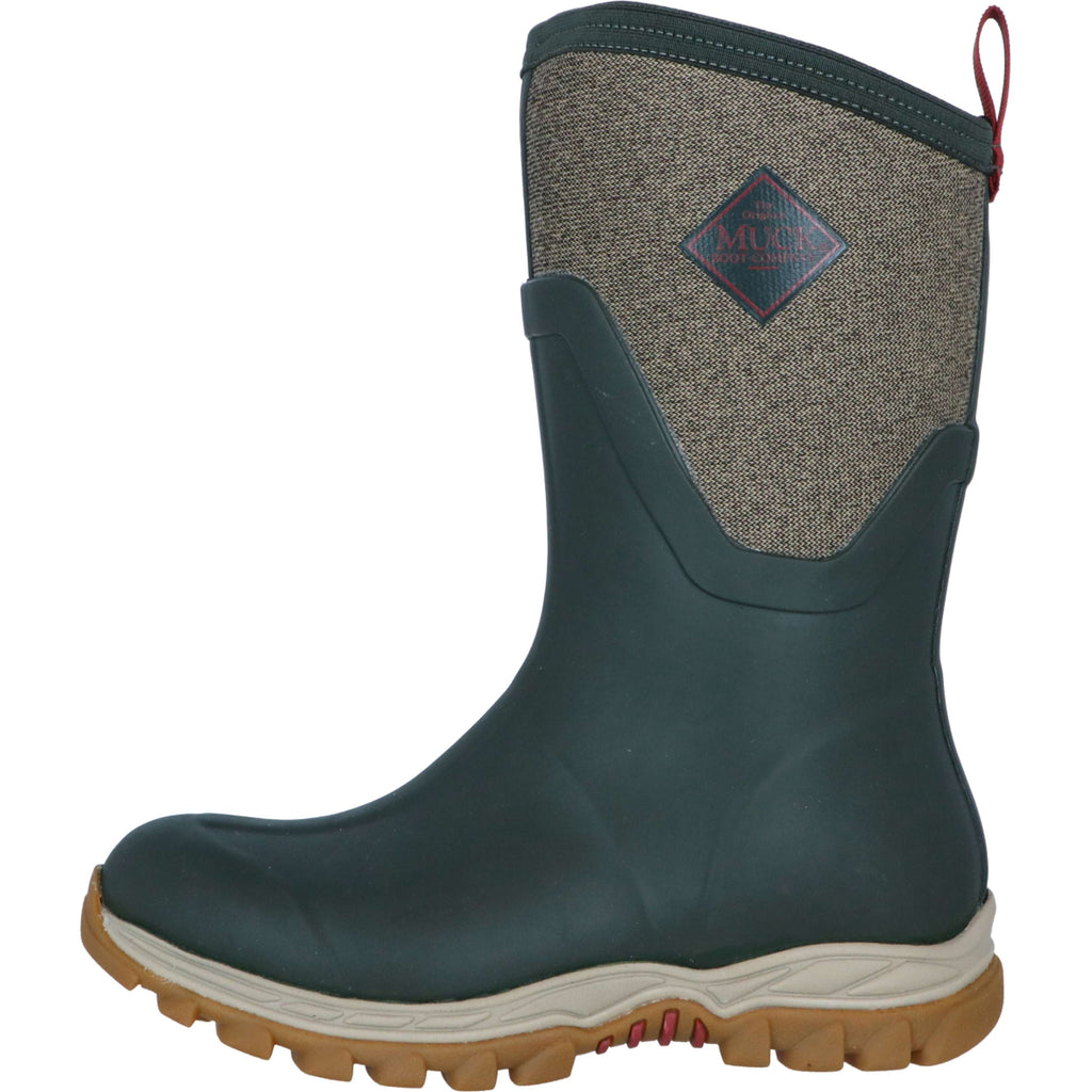 Muck Boot Arctic Sport II Mid Dames Olive/Tweed