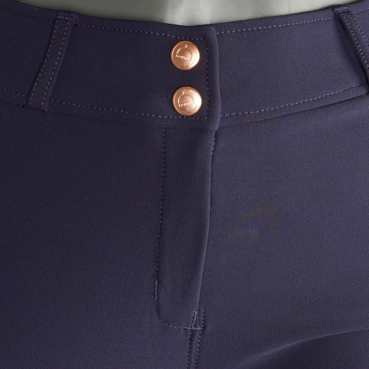 Montar Rijbroek Briella Rosegold Crystals Highwaist Full Grip Navy