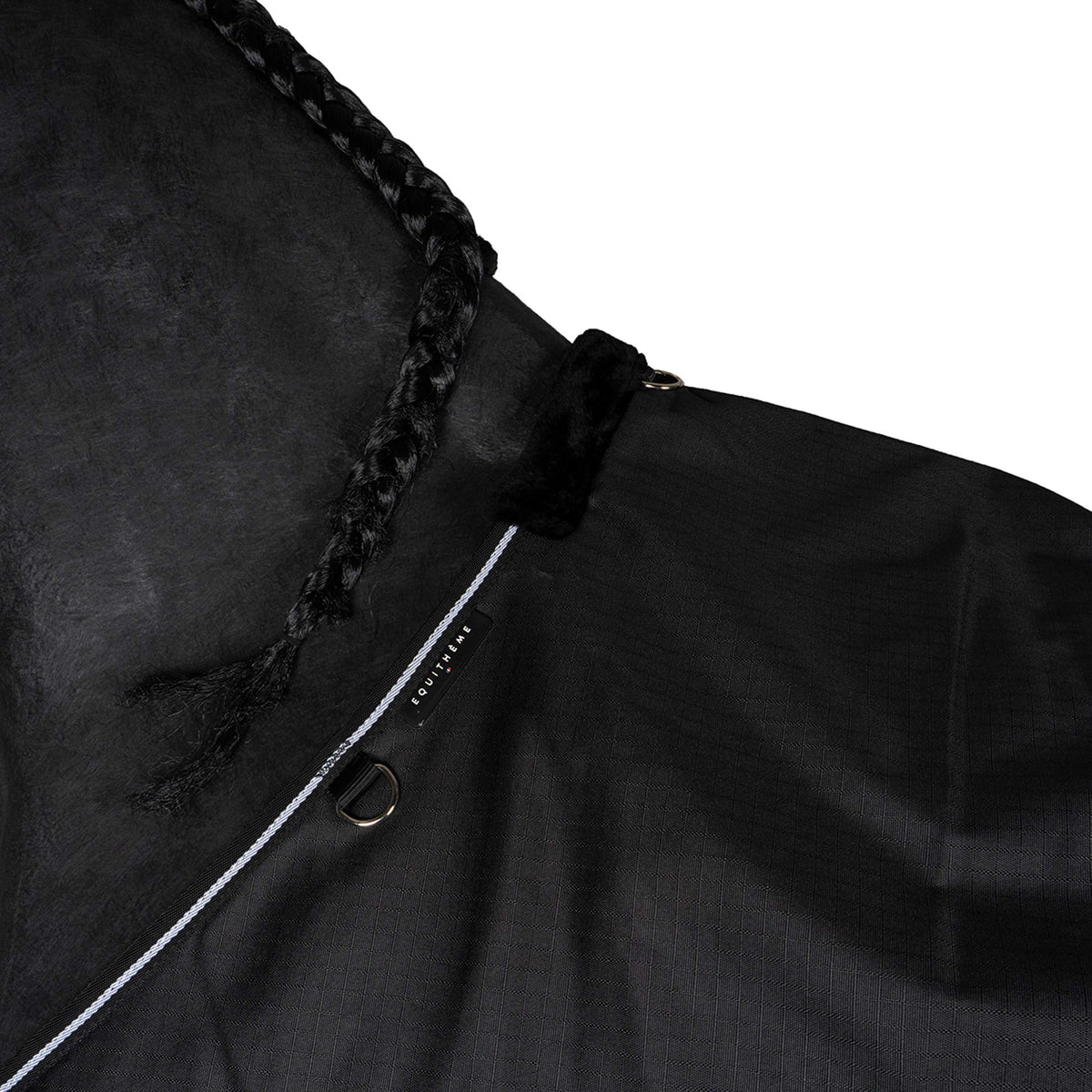 EQUITHÈME Outdoordeken Tyrex 600D Standard 150g Zwart