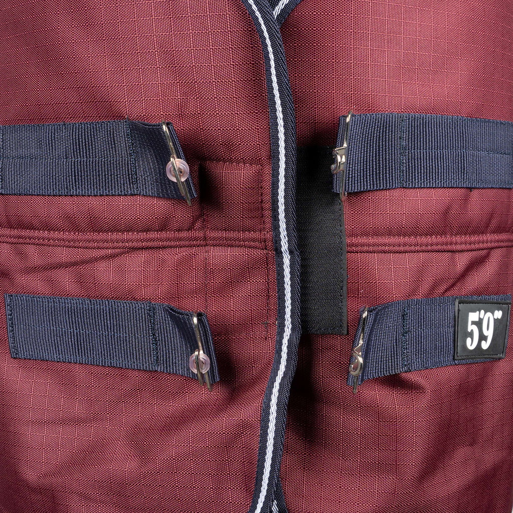 EQUITHÈME Outdoordeken Tyrex 1200D 0g Standard Burgundy