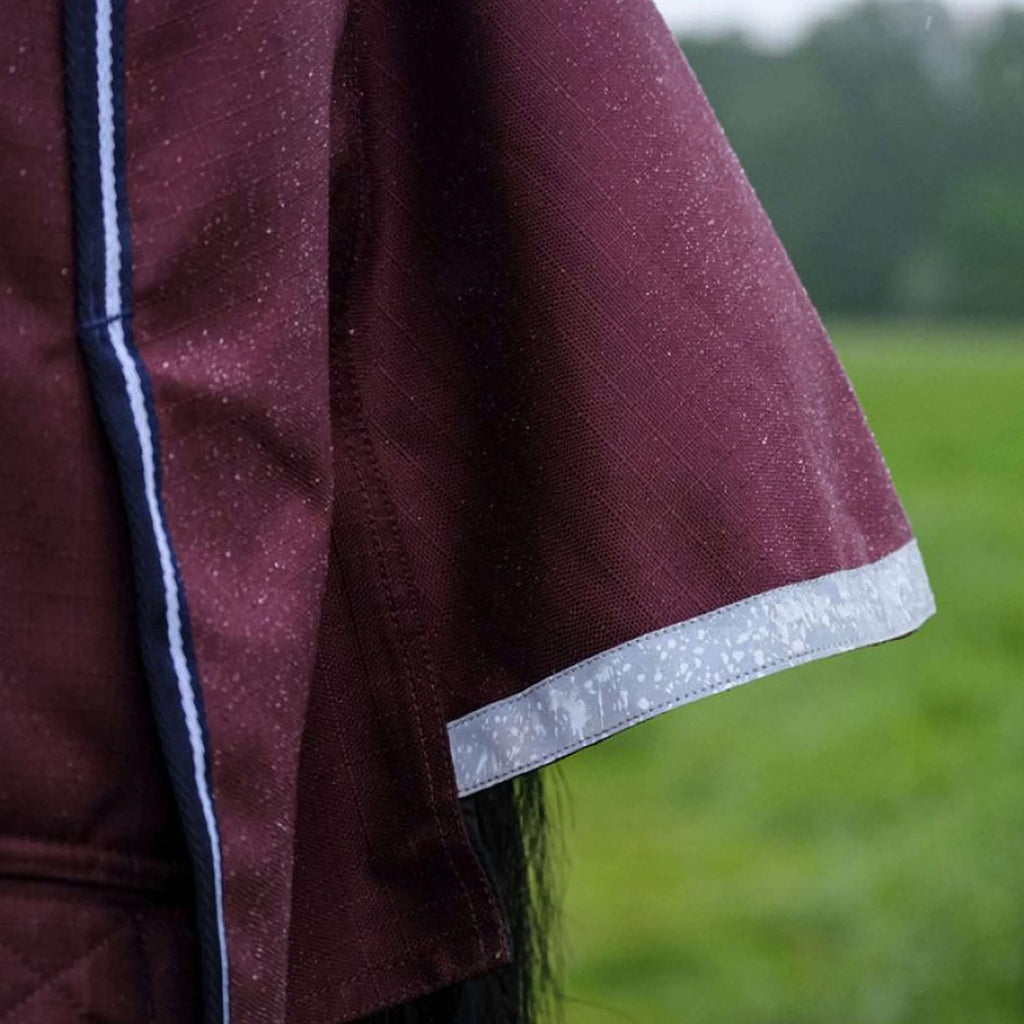 EQUITHÈME Outdoordeken Tyrex 1200D 0g High Neck Burgundy