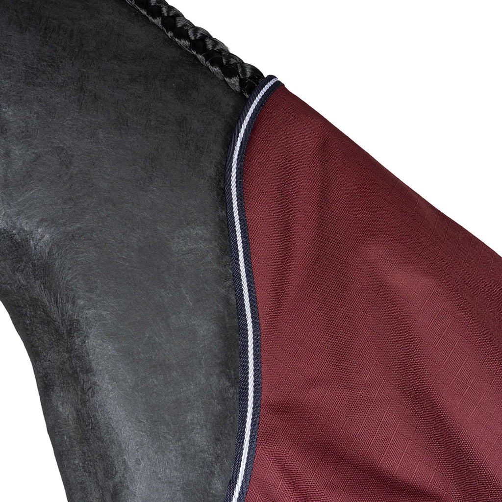 EQUITHÈME Outdoordeken Tyrex 1200D 0g High Neck Burgundy