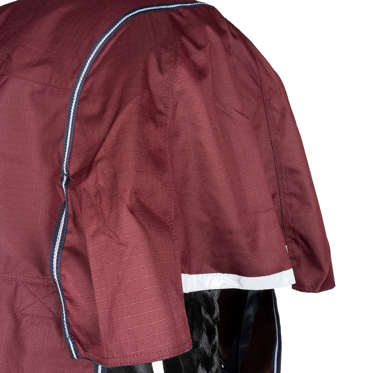 EQUITHÈME Outdoordeken Tyrex 1200D 0g High Neck Burgundy