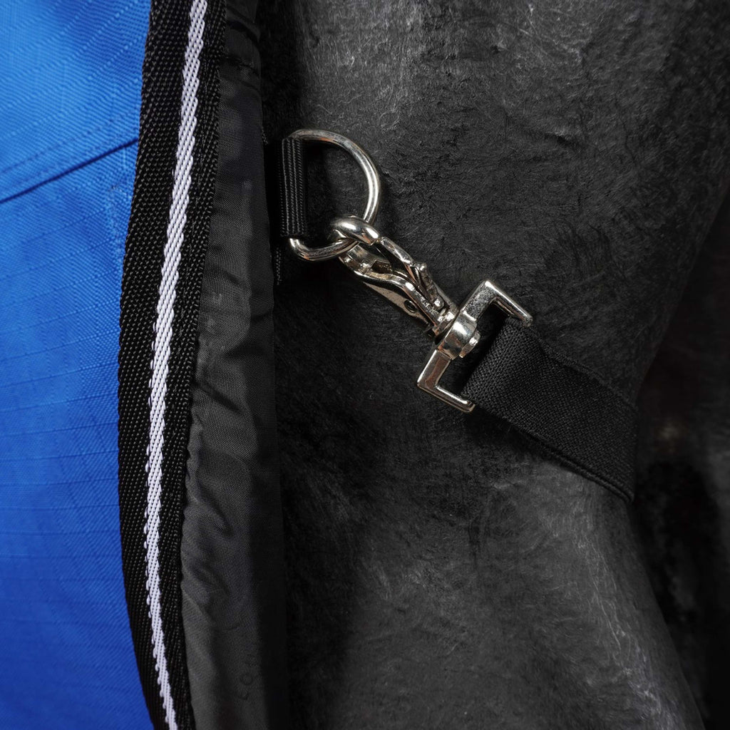 EQUITHÈME Outdoordeken Tyrex 1200D 0g Aisance High Neck Royal Blue