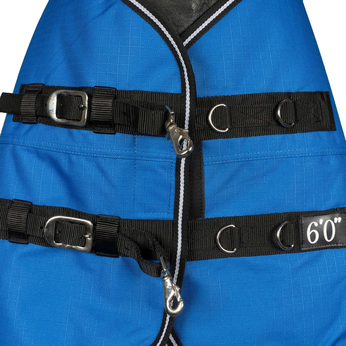 EQUITHÈME Outdoordeken 1200D 150g Aisance High Neck Royal Blue