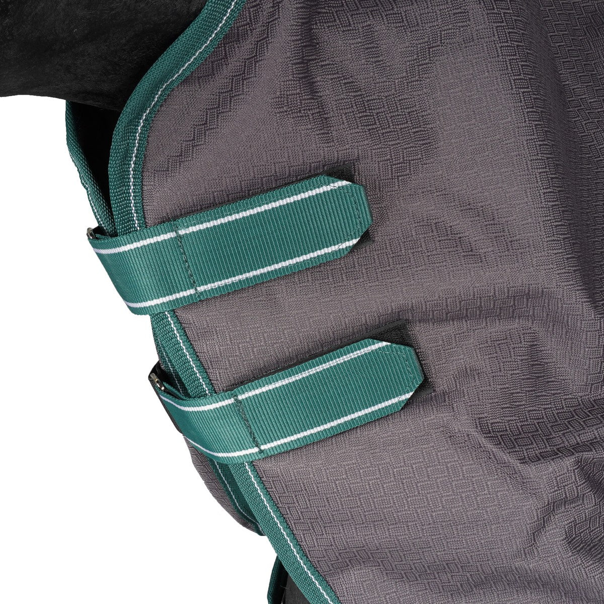 Weatherbeeta Winterdeken Comfitec Plus Dynamic II Detach-A-Neck Medium Grey/Dark Green/White