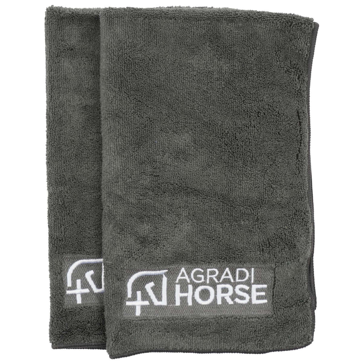 Agradi Horse Handdoekje Microfibre per Paar Grijs