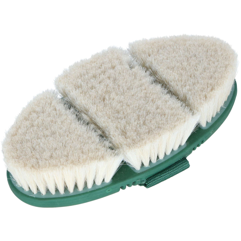 Agradi Horse Glansborstel Flex Geitenhaar Fir Green