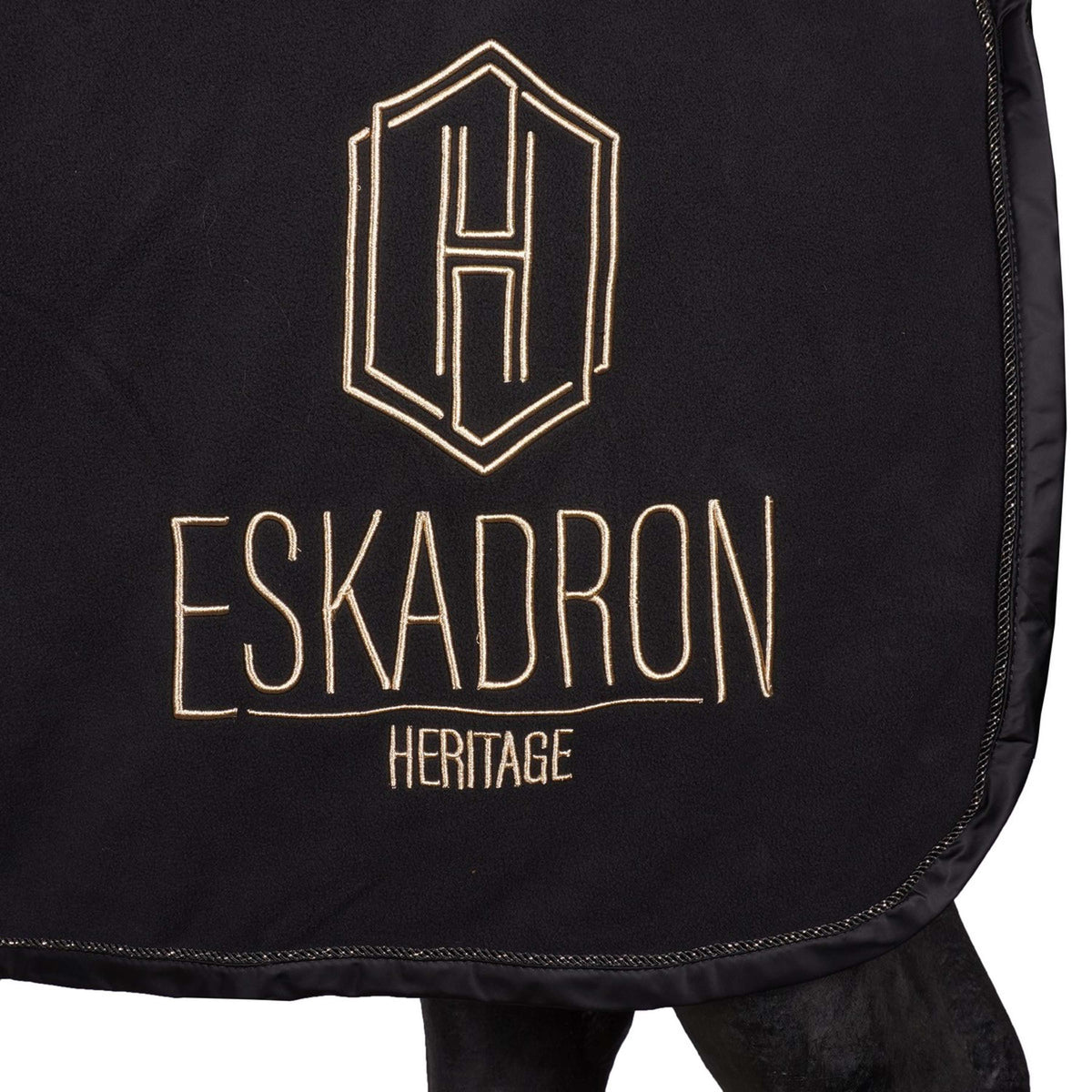 Eskadron Zweetdeken Heritage Fleece Check Zwart