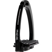 Tech Stirrups Stijgbeugels Venice Plus Swarovski Dressuur Zwart/Zwart