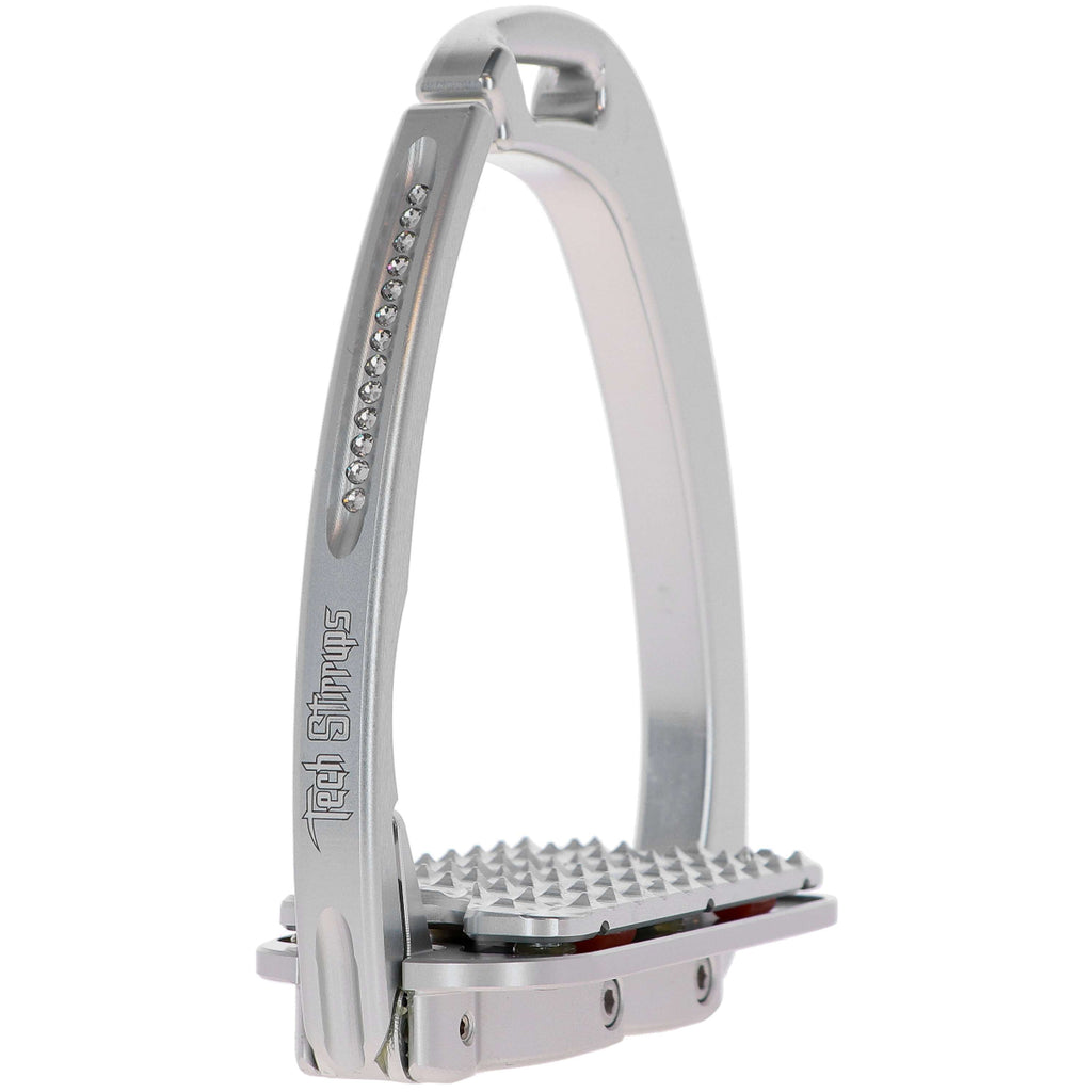 Tech Stirrups Stijgbeugels Venice Plus Swarovski Dressuur Zilver/Zilver