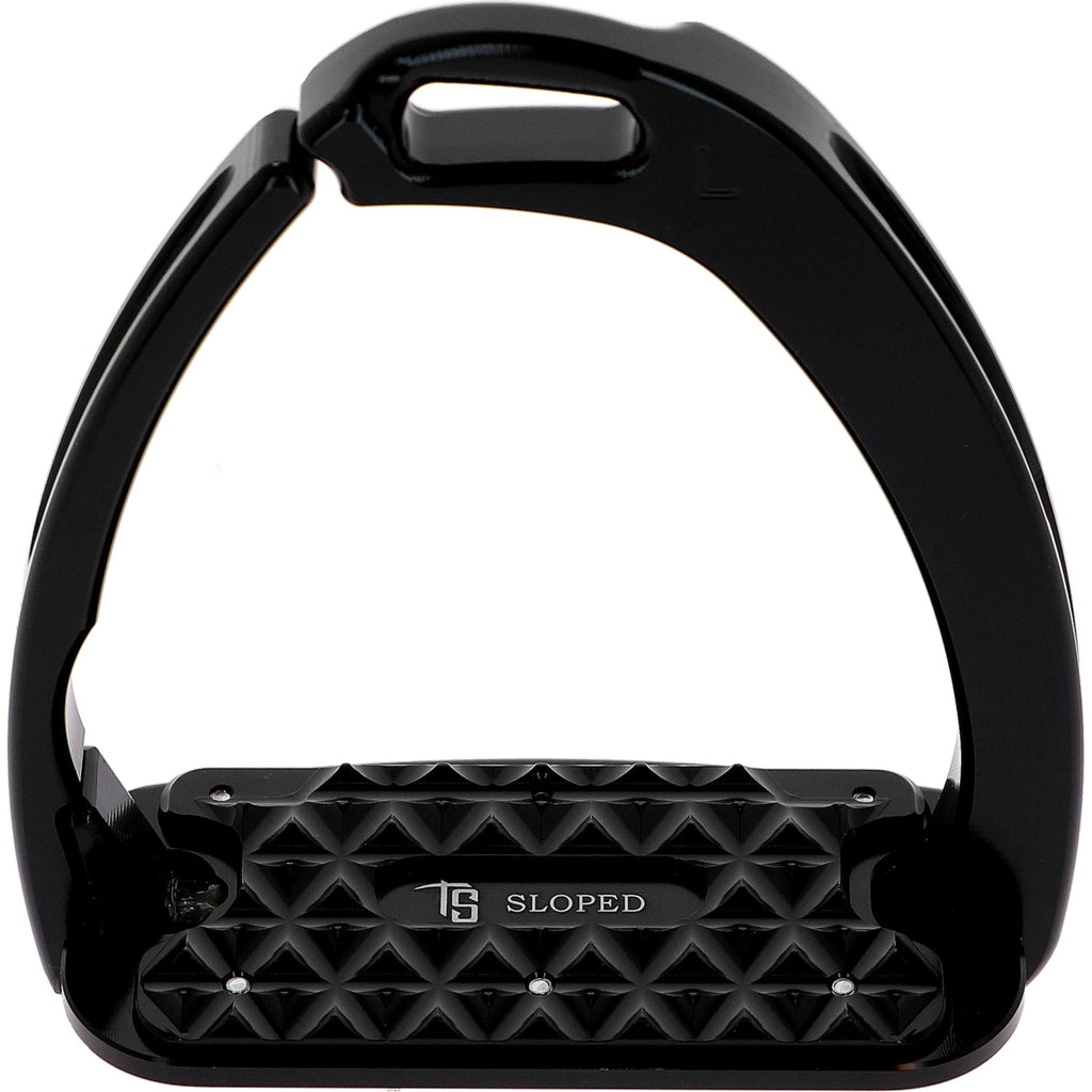 Tech Stirrups Stijgbeugels Venice Sloped Evo Swarovski Zwart/Zwart
