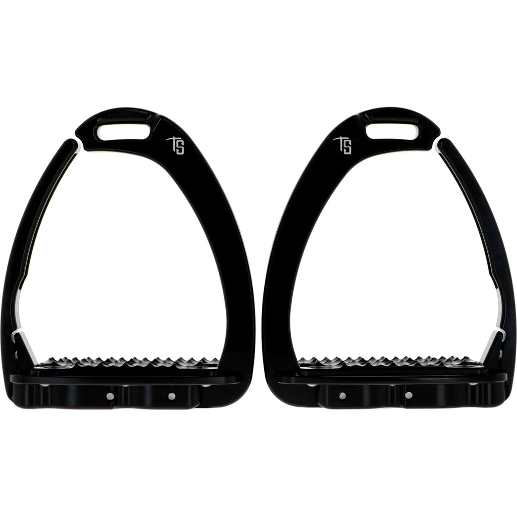 Tech Stirrups Stijgbeugels Venice Sloped Evo Swarovski Zwart/Zwart