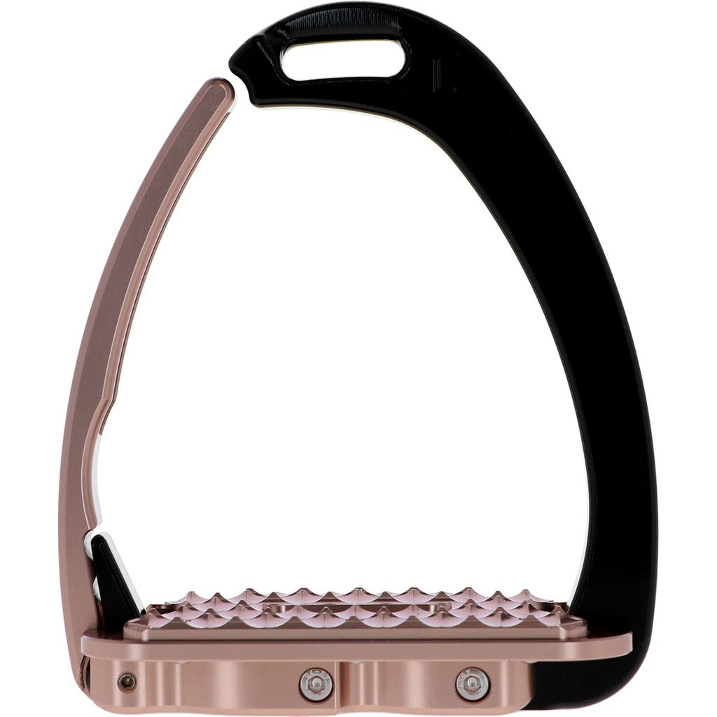 Tech Stirrups Stijgbeugels Venice Sloped Evo Swarovski Zwart/Rosegoud