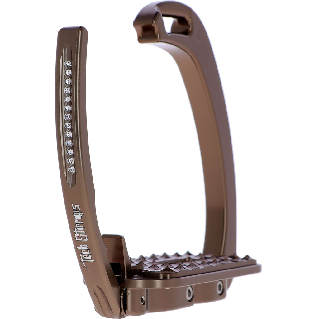 Tech Stirrups Stijgbeugels Venice Sloped Evo Swarovski Bruin