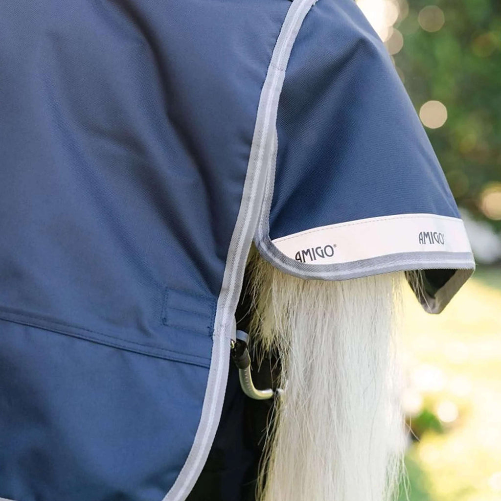 Amigo Turnout 1200D Plus Pony 0g Navy/Titanium Grey/Silver